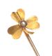 15CT GOLD SHAMROCK PIN at Ross's Online Art Auctions