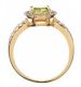 18CT GOLD PERIDOT AND DIAMOND RING at Ross's Online Art Auctions
