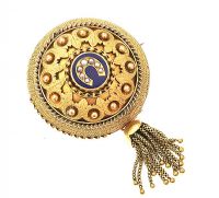 VICTORIAN 14CT GOLD MOURNING BROOCH at Ross's Online Art Auctions
