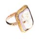 9CT GOLD CAMEO RING at Ross's Online Art Auctions