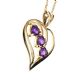 9CT GOLD AMETHYST NECKLACE
 at Ross's Online Art Auctions