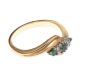 9CT GOLD EMERALD AND DIAMOND RING at Ross's Online Art Auctions