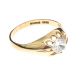 9CT GOLD CUBIC ZIRCONIA RING at Ross's Online Art Auctions