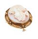 14CT GOLD MOUNTED CAMEO BROOCH at Ross's Online Art Auctions