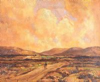 IN THE GLENVEAGH MOUNTAINS by Charles McAuley at Ross's Online Art Auctions