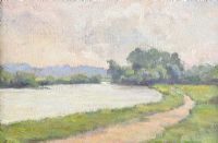THE LAGAN TOW PATH by Hans Iten RUA at Ross's Online Art Auctions