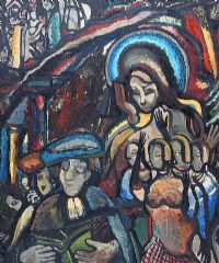 CHRIST ADDRESSING THE CROWD by John F. Hunter RUA ARCA at Ross's Online Art Auctions
