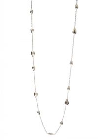STERLING SILVER NECKLACE OF 'TEARDROP' THEME at Ross's Online Art Auctions