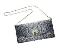 CHARLIE LAPSON EMBOSSED CROCODILE LEATHER PURSE at Ross's Online Art Auctions
