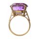 18CT GOLD AMETHYST RING at Ross's Online Art Auctions