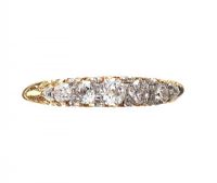 18CT GOLD DIAMOND FIVE STONE RING at Ross's Online Art Auctions