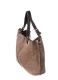 TAUPE LEATHER HANDBAG at Ross's Online Art Auctions