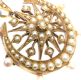 GOLD-TONE SEED PEARL BROOCH/PENDANT at Ross's Online Art Auctions