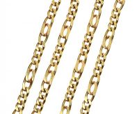 18CT GOLD FIGARO CHAIN at Ross's Online Art Auctions