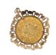 9CT GOLD MOUNTED JUBILEE COIN at Ross's Online Art Auctions