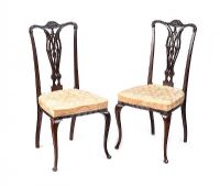 PAIR OF SHOOLBRED OCCASIONAL CHAIRS at Ross's Online Art Auctions
