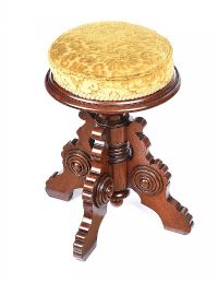 VICTORIAN REVOLVING PIANO STOOL at Ross's Online Art Auctions