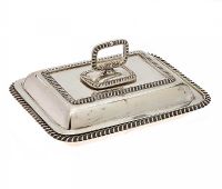 SILVER ENTREE DISH at Ross's Online Art Auctions