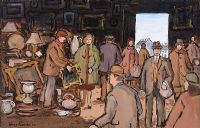 HUNTING FOR ANTIQUES NEAR DUBLIN by Gladys Maccabe HRUA at Ross's Online Art Auctions