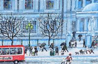 EARLY SNOWFALL, BELFAST CITY HALL by Cupar Pilson at Ross's Online Art Auctions