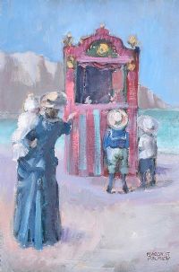 THE PUNCH & JUDY SHOW by Margaret Palmer at Ross's Online Art Auctions
