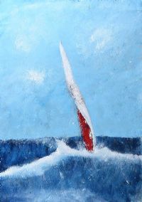 LONE SAILOR by Jeff Adams at Ross's Online Art Auctions