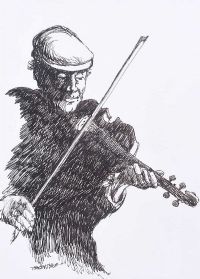 THE FIDDLER by James Macintyre RUA at Ross's Online Art Auctions