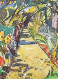 THE GARDEN PATH by Olive Henry RUA at Ross's Online Art Auctions