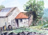 SHED ON THE FARM by J. Smith at Ross's Online Art Auctions