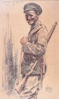 LANCE CORPORAL R.I.R by William Conor RHA RUA at Ross's Online Art Auctions