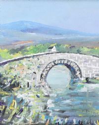 LACKAGH BRIDGE, CREESLOUGH, DONEGAL by Sean Lorinyenko at Ross's Online Art Auctions