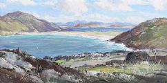 TRA NA ROSSAN BAY, ATLANTIC DRIVE, DONEGAL by Rowland Hill RUA at Ross's Online Art Auctions