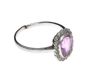 18CT WHITE GOLD PINK GEMSTONE AND DIAMOND RING at Ross's Online Art Auctions