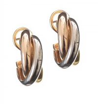 CARTIER 18CT GOLD TRINITY EARRINGS at Ross's Online Art Auctions