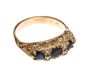 FOUR GOLD RINGS SET WITH SAPPHIRE at Ross's Online Art Auctions