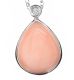 9CT WHITE GOLD ANGEL SKIN CORAL NECKLACE at Ross's Online Art Auctions