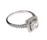 9CT WHITE GOLD CUBIC ZIRCONIA RING at Ross's Online Art Auctions