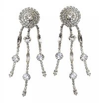 BUTLER AND WILSON CRYSTAL-SET EARRINGS at Ross's Online Art Auctions