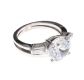 STERLING SILVER MOISSANITE RING at Ross's Online Art Auctions