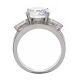 STERLING SILVER MOISSANITE RING at Ross's Online Art Auctions