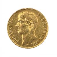 FRENCH 40 FRANCS GOLD COIN at Ross's Online Art Auctions