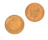 GERMAN 10 MARK GOLD COIN DATED 1888 & A SIMILAR COIN DATED 1911 at Ross's Online Art Auctions