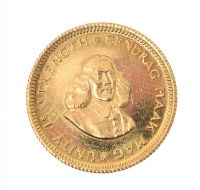 SOUTH AFRICAN ONE RAND GOLD COIN 1961 at Ross's Online Art Auctions