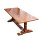 OAK REFECTORY TABLE & EIGHT CHAIRS at Ross's Online Art Auctions