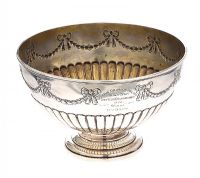 SILVER PUNCH BOWL at Ross's Online Art Auctions