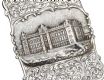 NATHANIEL MILLS EMBOSSED SILVER CASTLE TOP CARD CASE at Ross's Online Art Auctions