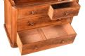 VICTORIAN MAHOGANY GALLERY BACK CHEST OF DRAWERS at Ross's Online Art Auctions
