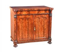 WILLIAM IV ROSEWOOD SIDE CABINET at Ross's Online Art Auctions