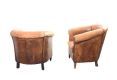PAIR OF UPHOLSTERED TUB CHAIRS at Ross's Online Art Auctions