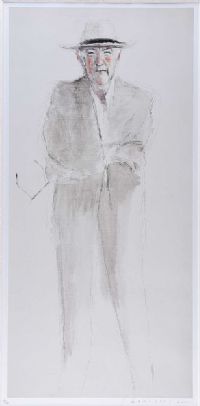 STANDING PORTRAIT OF SEAMUS HEANEY by Neil Shawcross RHA RUA at Ross's Online Art Auctions